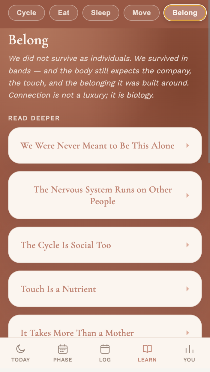 Learn — Belong