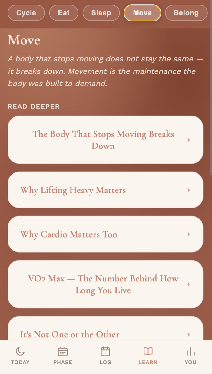 Learn — Move